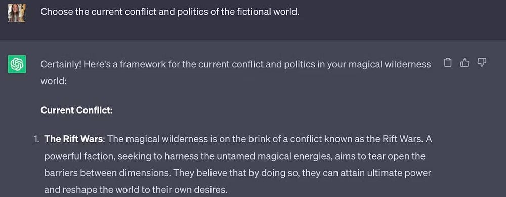 صورة لـ كيفية استخدام ChatGPT لإنشاء عوالم خيالية واقعية ومُبتكرة | 15-usXQ42ewo6NfR62PdYkQ-DzTechs