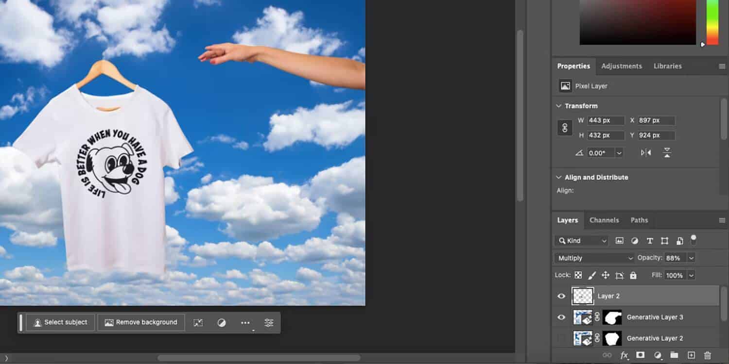 صورة لـ كيفية إنشاء نماذج بالحجم الطبيعي لعلامة ملابسك باستخدام Generative Fill في Photoshop | 1BmLoBQPXvrQA9bGDrmU_XA-DzTechs