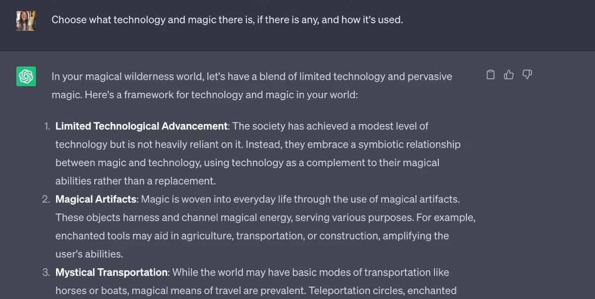 صورة لـ كيفية استخدام ChatGPT لإنشاء عوالم خيالية واقعية ومُبتكرة | 1GoLu8lH6zQiSezYwdR80kg-DzTechs