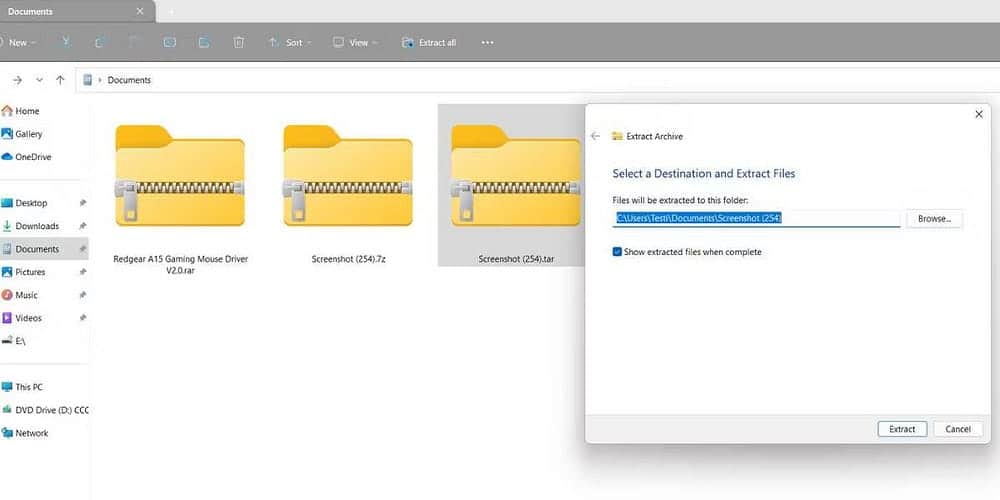 صورة لـ كيفية تمكين دعم تنسيقات الملفات المضغوطة على Windows 11 | 1p6kDXvV1TSXPnk8l-LXiBg-DzTechs