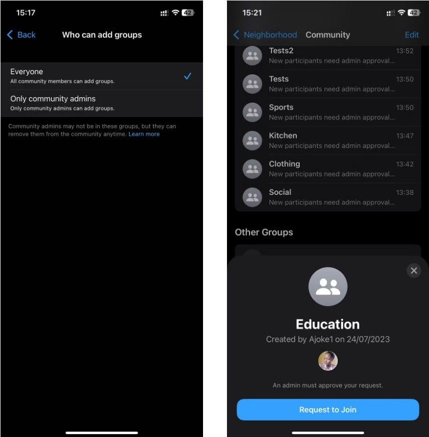 صورة لـ مقارنة بين مجتمع WhatsApp ومجموعة WhatsApp: ما الفرق؟ | 1ubJvsbROFX20olLZTL8mpw-DzTechs