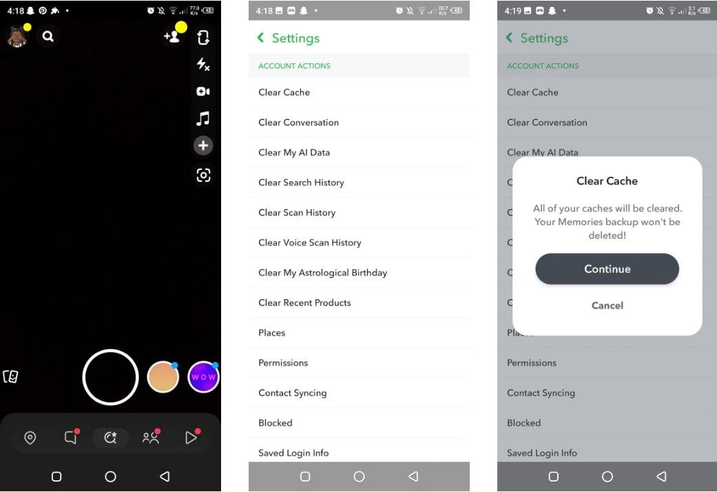 صورة لـ هل تجد أنه لا يتم تحديث نقاط Snapchat؟ الحلول المُحتملة | 1DBtLa8Dt5h5VltXQYO6BZQ-DzTechs