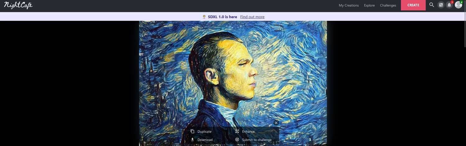 صورة لـ أفضل مولدات الفن بالذكاء الاصطناعي لإنشاء لوحات فنية مُبتكرة من الصور | 1bWsFYw5L7vvoM51lpFcf6Q-DzTechs