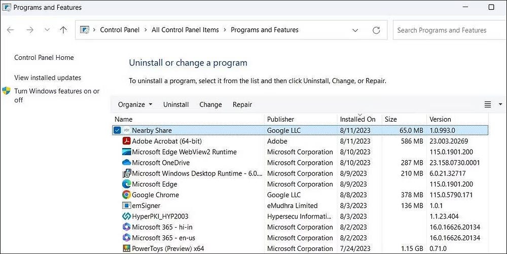صورة لـ ماذا تفعل إذا كان تطبيق “المشاركة عن قرب” من Google لا يعمل على Windows | 1yNL9SZhco6LYDpXc6gXFmg-DzTechs
