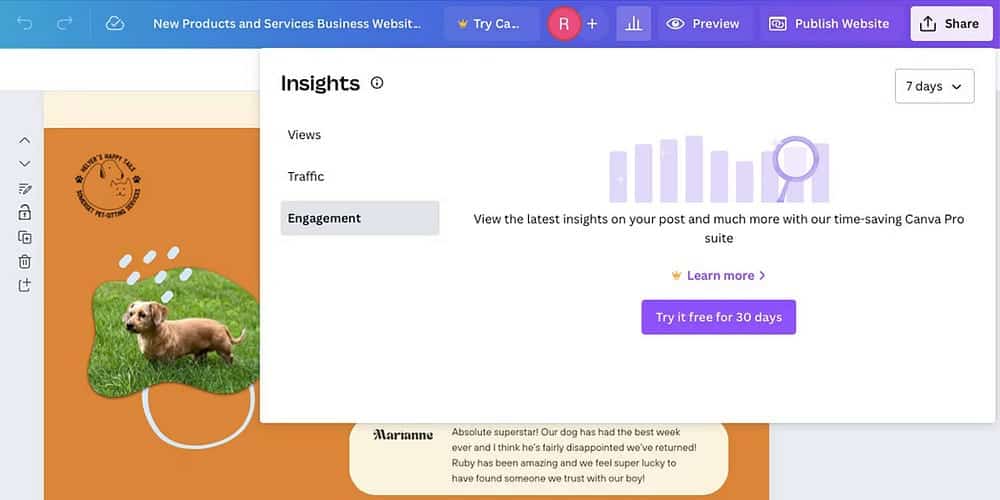 صورة لـ ميزات وعيوب استخدام أداة إنشاء مواقع الويب في Canva لتصميم موقعك على الويب | 15iHwBFOO2yluI0dfkeB_Lw-DzTechs