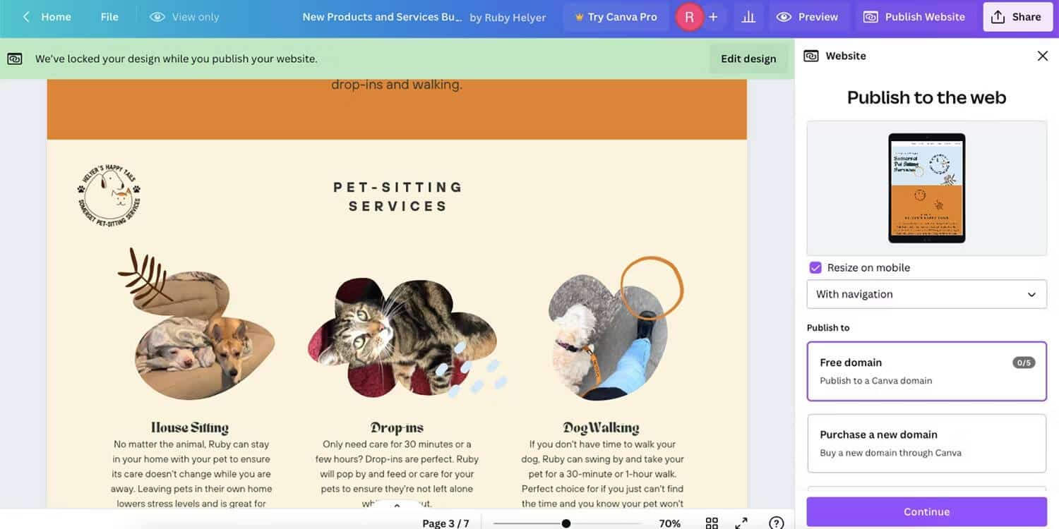 صورة لـ ميزات وعيوب استخدام أداة إنشاء مواقع الويب في Canva لتصميم موقعك على الويب | 19srCw9_4VHoWYmMCo_B9Pg-DzTechs