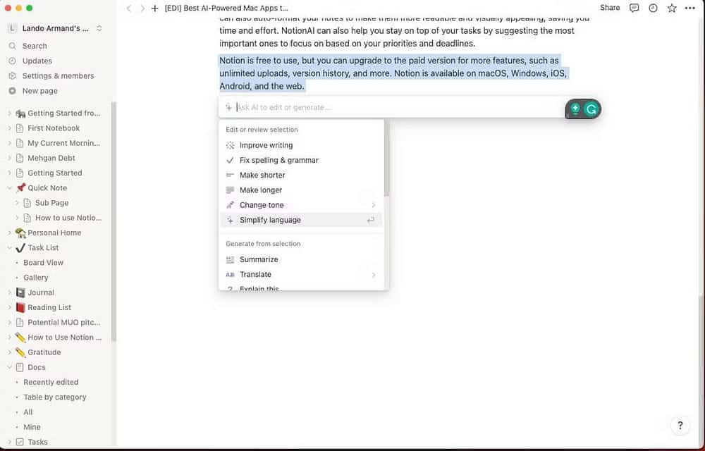 صورة لـ تطبيقات الـ Mac المُحسَّنة بالذكاء الاصطناعي للإنتاجية القصوى وتوفير الوقت | 1LQC9udCQ4CATC5bqGUB2gA-DzTechs