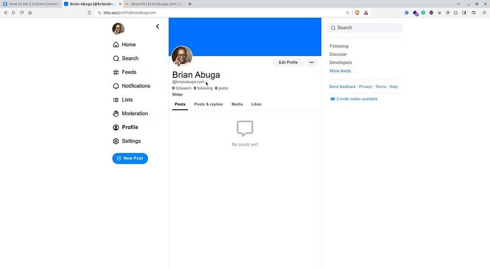 صورة لـ كيفية تعيين اسم نطاق مُخصص لملفك الشخصي على Bluesky | 1-SPn0z2wpxdk36N1Q5e05Q-DzTechs