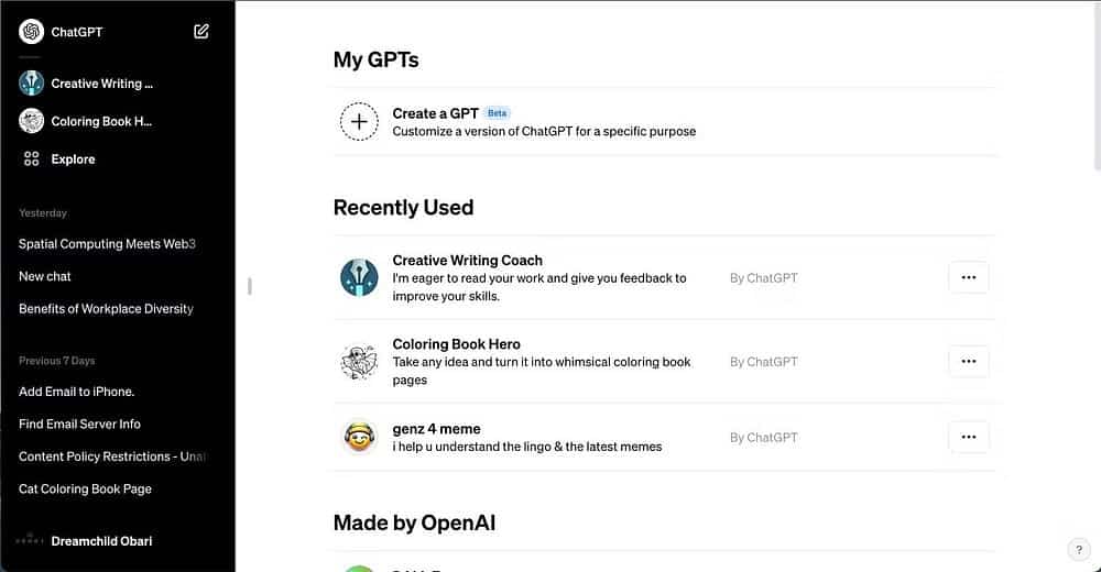 صورة لـ كيفية استخدام “إنشاء GPT” للحصول على إصدار مُخصص من ChatGPT | 1B5wCImzpe_q-a75tCn9lbw-DzTechs