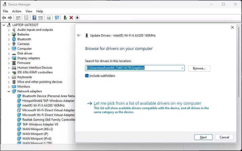 صورة لـ كيفية إصلاح إختفاء خيار الاتصال اللاسلكي (Wi-Fi) في Windows 11 | 1EhDjpp8FRTNcEbvX7TPtzg-DzTechs