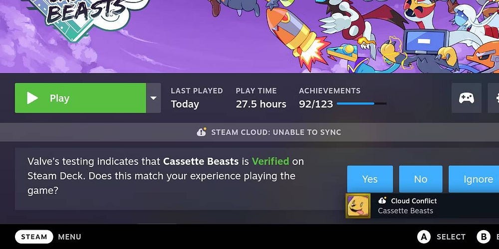 صورة لـ حلول لمُشكلات حدث خطأ في المُزامنة السحابية على Steam Deck | 1P8lLfcN439L5KvQIgeAufA-DzTechs