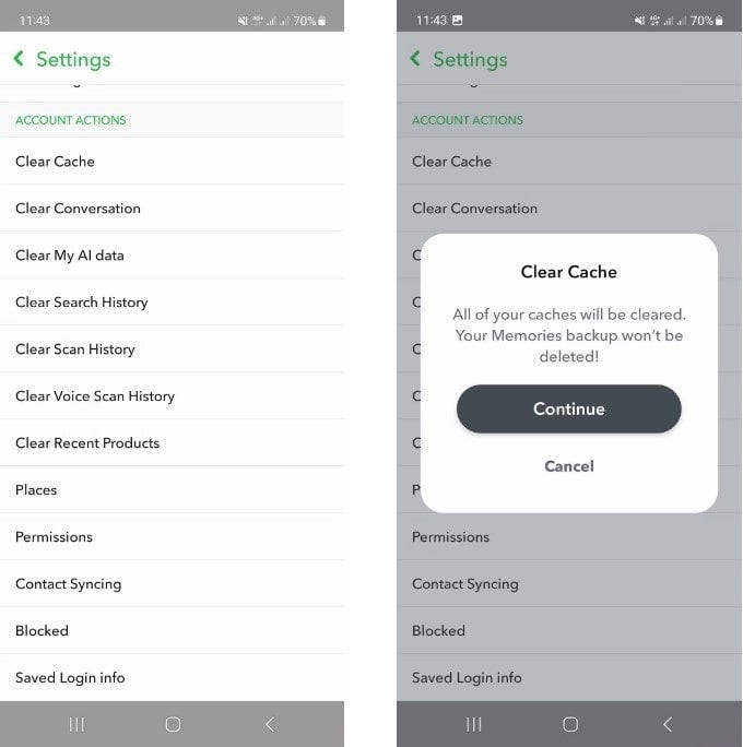 صورة لـ كيفية إصلاح خطأ رمز الدعم C14A على Snapchat | 1WZqI1bc5MoWnEQX5CBn-lA-DzTechs