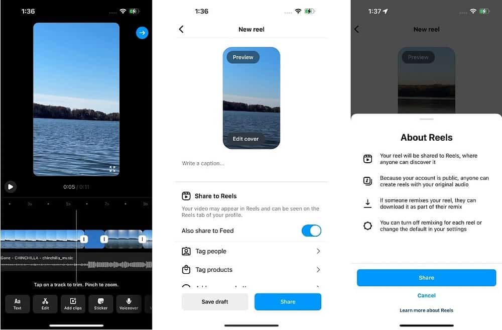 صورة لـ كيفية البحث عن نماذج مقاطع الريلز واستخدامها على Instagram لتحسين ما تُشاركه | 1klxGXmQpctYtYhWKlJD0jA-DzTechs