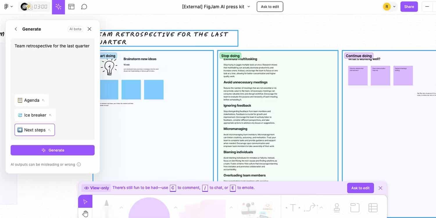 صورة لـ استكشاف التحديثات الأخيرة لـ FigJam: أفضل مُميزات الذكاء الاصطناعي وكيفية الاستفادة منها | 1lewoyyyPGog_nRU2TvoeMQ-DzTechs