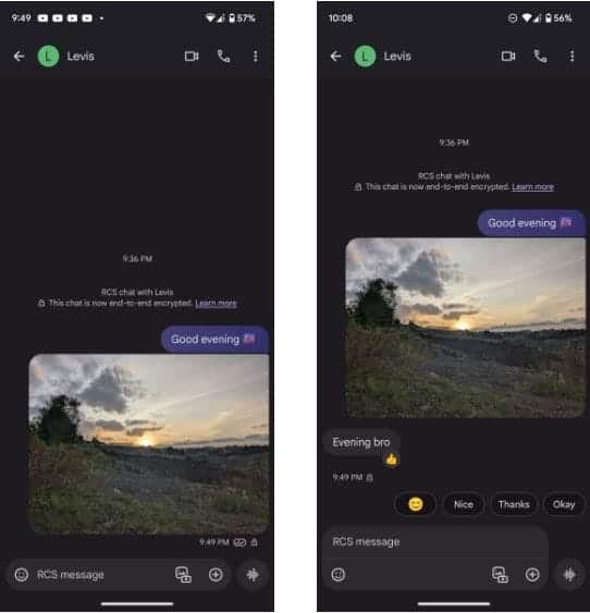 صورة لـ ما هي المُحادثات عبر خدمات الاتصالات التفاعلية (RCS) على نظام Android وكيف أستخدمها؟ | 1-FoEu7N6prGyqefbFhR61Q-DzTechs