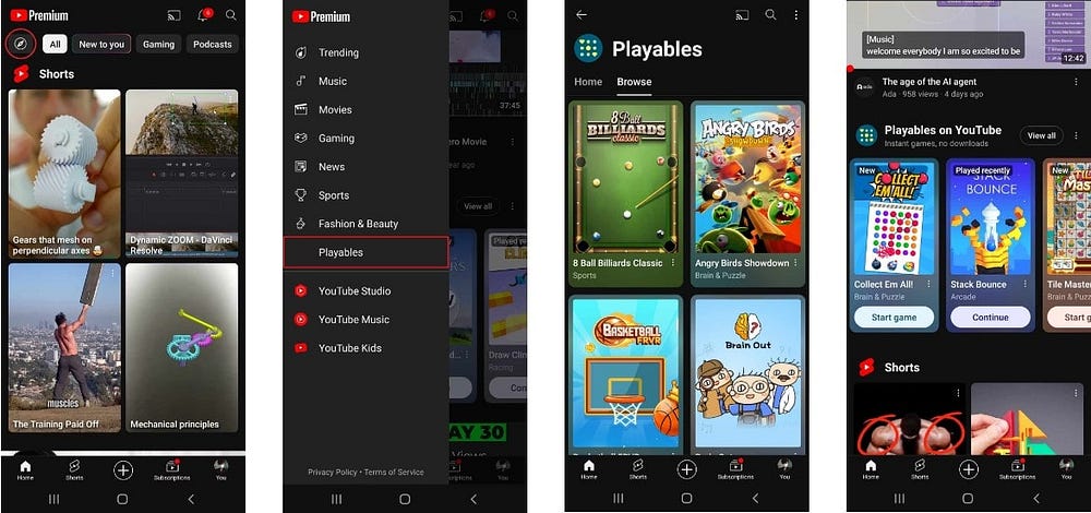صورة لـ YouTube يختبر تضمِّين الألعاب المُصغَّرة (إليك كيفية الاستمتاع بـ Playables) | 1GD5soBTTbIxjLevnFZtjSw-DzTechs