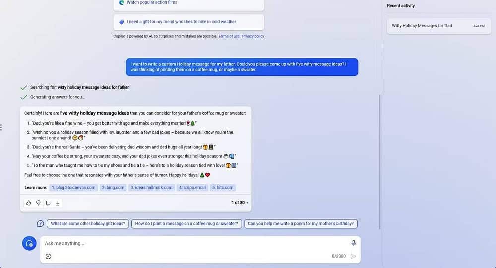 صورة لـ كيفية استخدام Microsoft Edge Copilot للعثور على أفضل عروض التسوق أثناء موسم العطلات | 1KaCAv1AdEDnfYnrVrM0Rjw-DzTechs