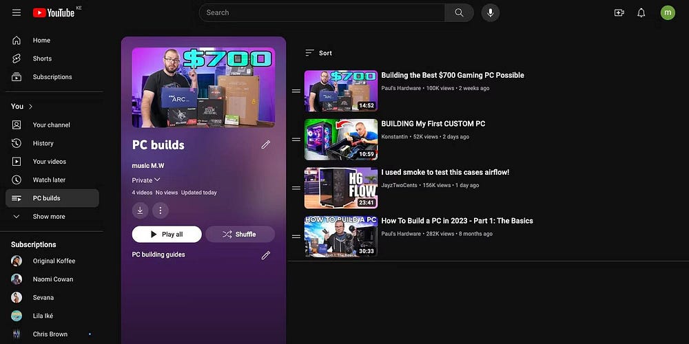 صورة لـ كيفية إنشاء قائمة تشغيل مُخصصة لمقاطع الفيديو المفضلة لديك على YouTube | 1liy1deAj_MsHCUNIhSTQyA-DzTechs
