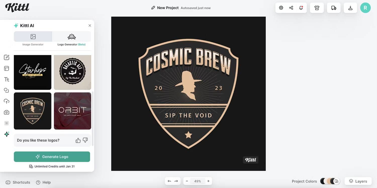 صورة لـ أفضل الطرق لإنشاء الشعارات باستخدام Kittl بأكثر الأساليب إبداعًا | 10ORHfppwW-e7tafqsnEqhw-DzTechs