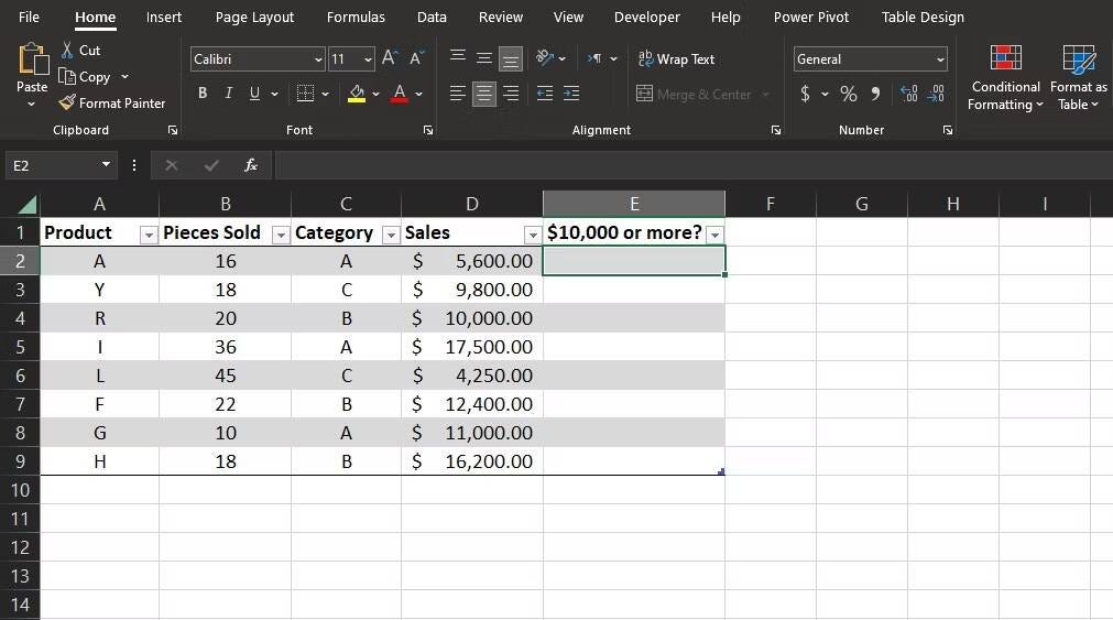 صورة لـ كيفية إتقان استخدام “أكبر من أو يُساوي” (>=) في Excel لتعزيز تحليل البيانات | 1Cnpe7oQoEuBMUl_jfB19oQ-DzTechs