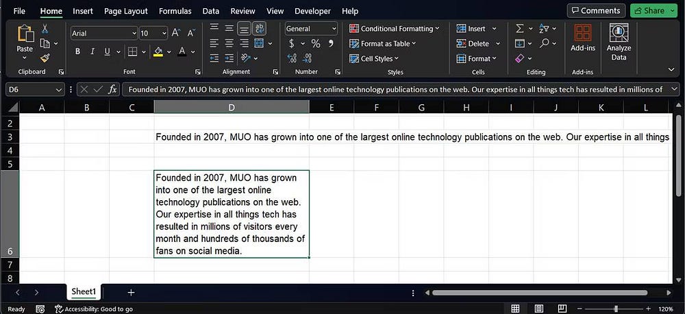 صورة لـ كيفية بدء سطر جديد داخل أي خلية في Excel | 1S0nGE5LS0pSrDLuzGHOzEQ-DzTechs