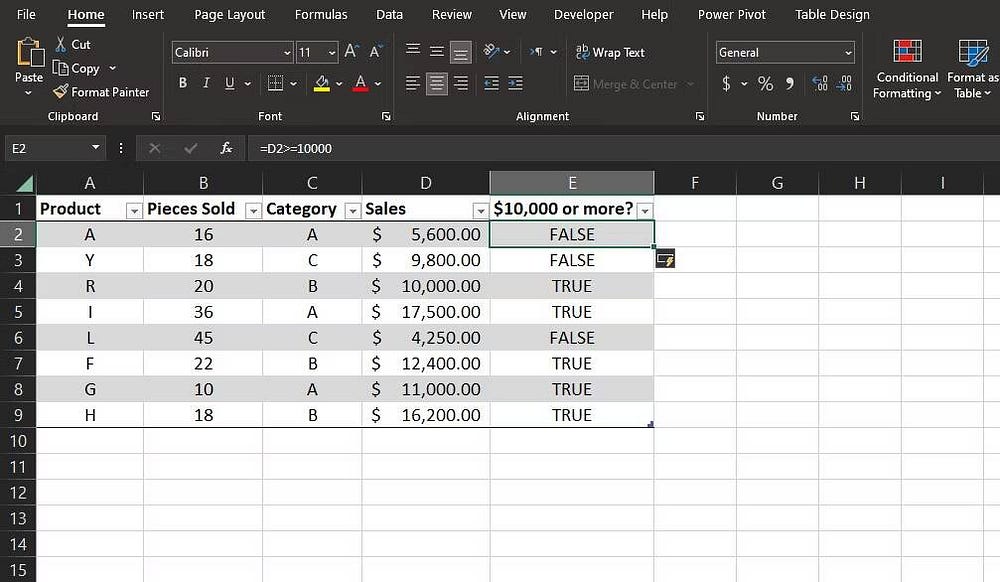 صورة لـ كيفية إتقان استخدام “أكبر من أو يُساوي” (>=) في Excel لتعزيز تحليل البيانات | 1UX4BfQO6BFKSfu8357jL7Q-DzTechs