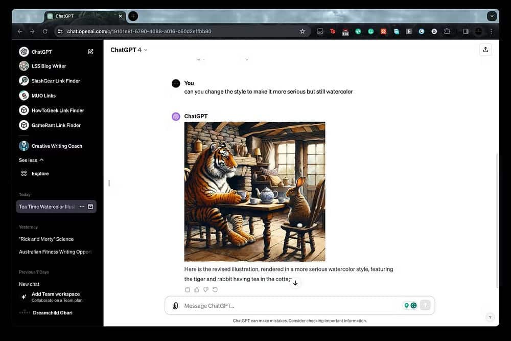 صورة لـ كيفية استخدام DALL-E في ChatGPT-4 لإنشاء صور بالذكاء الاصطناعي | 1qwjUWUTGndlynCIAP7ZO-A-DzTechs