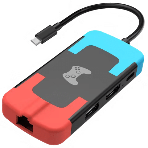 صورة لـ تصنيف أحدث قواعد توصيل Nintendo Switch لتحسين تجربة اللعب | d-gruoiza-switch-dock-with-usb-a-usb-c-hdmi-ethernet-ports.avif_