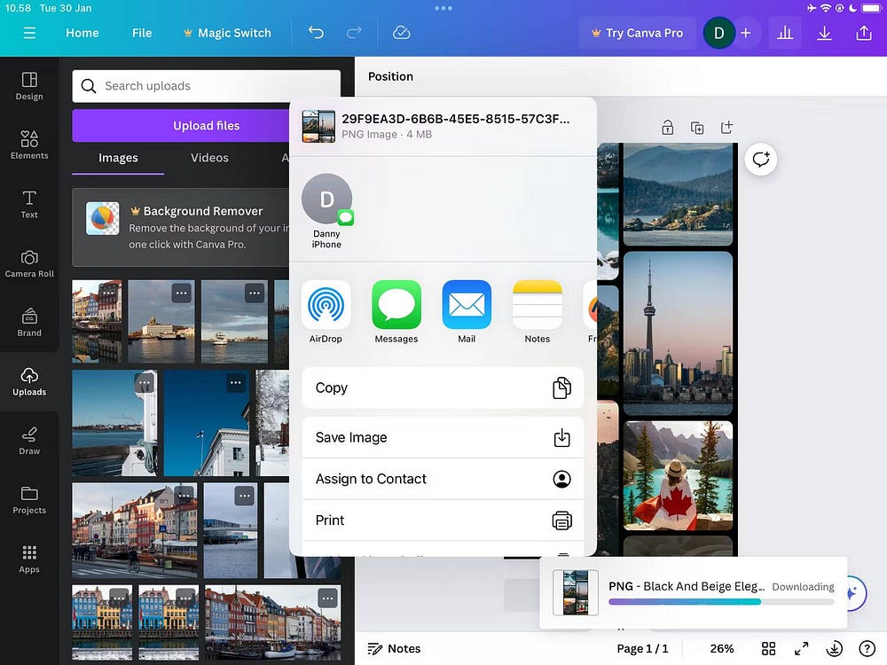 صورة لـ كيفية إنشاء صورة مُجمَّعة (كولاج) في Canva من خلال خطوات بسيطة | 16j9XXemEMPYLrieUtROjkQ-DzTechs