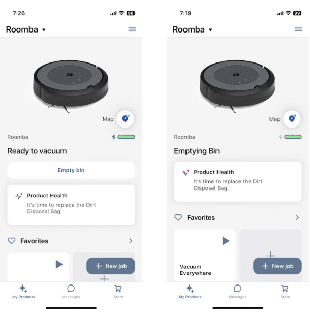 صورة لـ كيفية إفراغ حاوية المُهملات المُدمجة في مكنسة Roomba الكهربائية الروبوتية | 1B2AWlXtJILMtqXPcIF-L6w-DzTechs