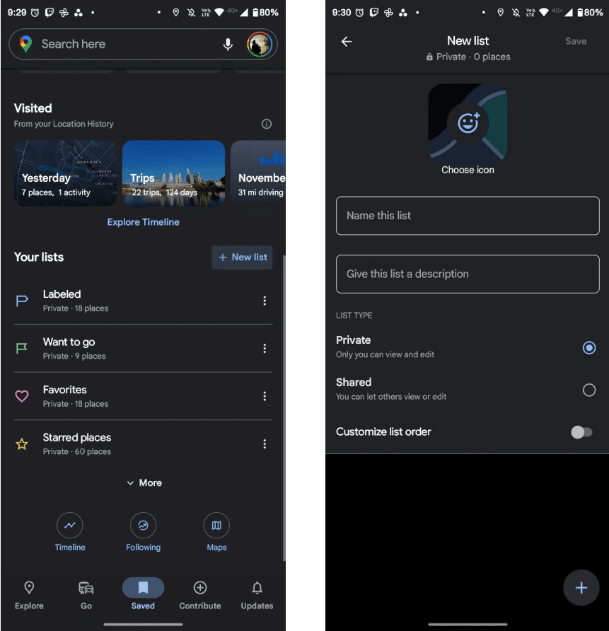 صورة لـ خطوات إنشاء ومشاركة قوائم مُخصصة بالأماكن في خرائط Google | 1S2y4nQgaJhK70asM0FsaYw-DzTechs