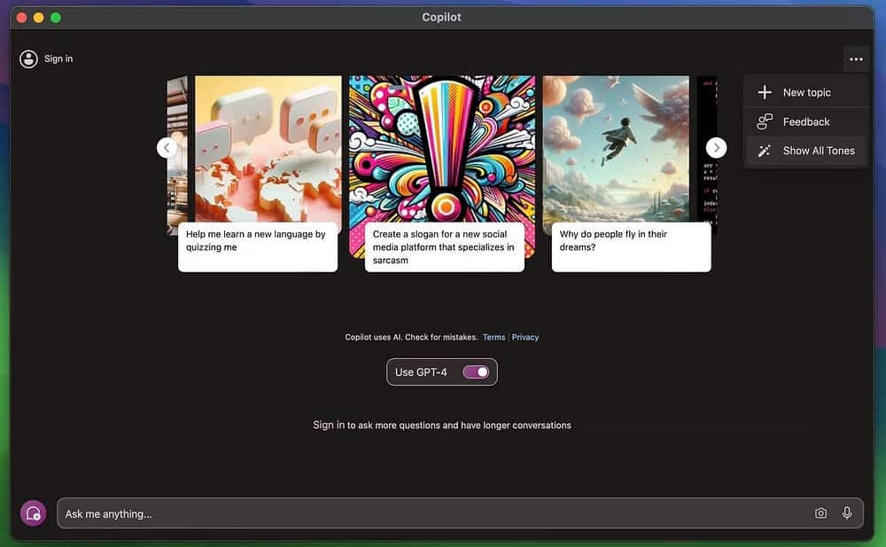 صورة لـ كيفية تثبيت واستخدام Microsoft Copilot على الـ Mac الخاص بك | 1cUq388Bug3bHhlGQ99q6gA-DzTechs