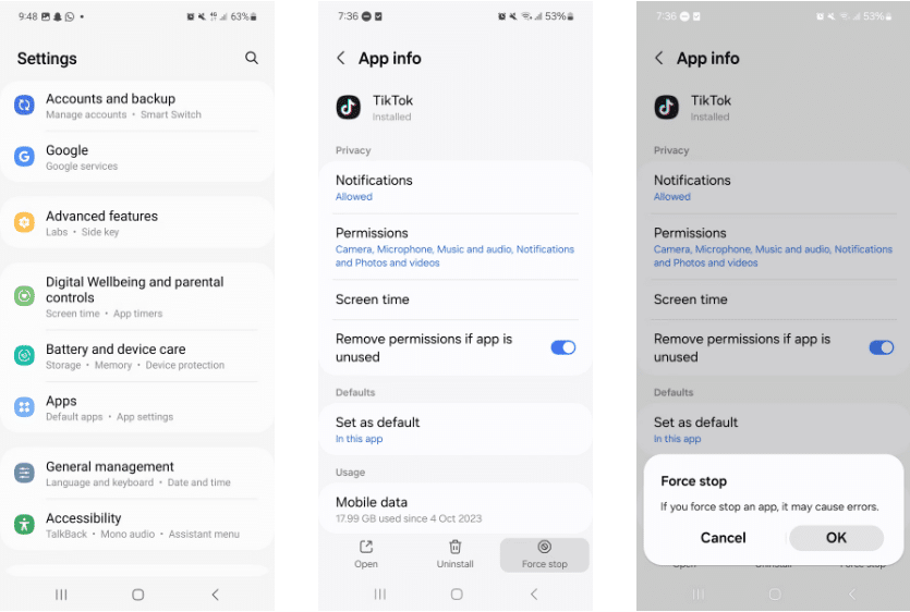 صورة لـ كيفية إصلاح مشكلة توقف تطبيق TikTok عن العمل: دليل الحلول والإصلاحات | 1gcY-CBHIzkAd1iKygaFgcw-DzTechs