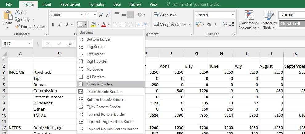 صورة لـ دليل إنشاء وتتبع الميزانية الشخصية باستخدام Excel لفهم نمط إنفاقك | 1gse-LXMFQxABvR7Z9MMk4Q-DzTechs