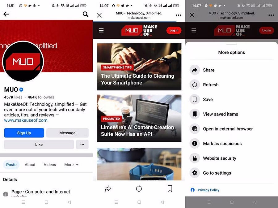 صورة لـ هل يُمكنك تعطيل متصفح Facebook المُضمَّن داخل التطبيق؟ | 1VH92GUKofw-ncl-wkoFMWA-DzTechs
