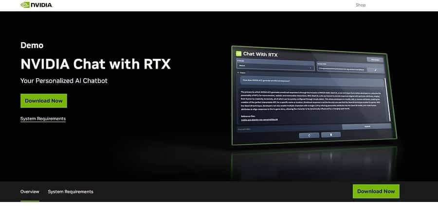 صورة لـ كيفية استخدام روبوت الدردشة Chat with RTX من Nvidia على الكمبيوتر الخاص بك | 1b6x4WqGq2t8ETMAp3hpg3w-DzTechs