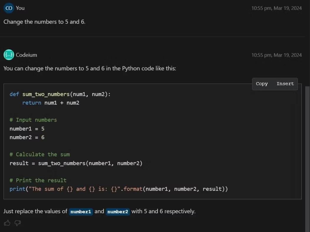 صورة لـ نموذج الذكاء الاصطناعي من Codeium يُتيح لأي شخص كتابة التعليمات البرمجية مجانًا | 1l0CllNVMl_iCE2gmysEcgQ-DzTechs
