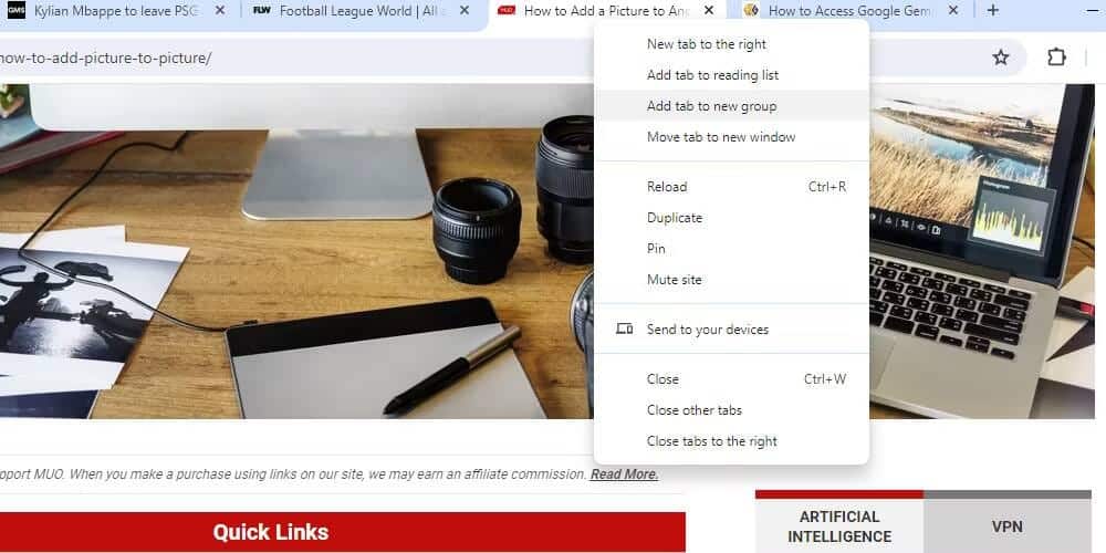 صورة لـ كيفية تجميع علامات التبويب في Chrome و Edge و Safari و Firefox | 1udIA2Lj9L6uG7tsrzljwZw-DzTechs