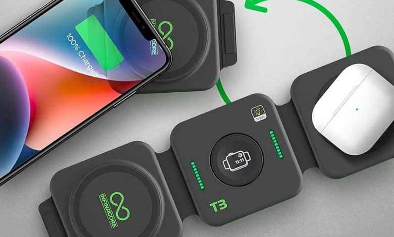 صورة لـ مُراجعة InfinaCore T3: 3-in-1 Wireless Charging Station: محطة الشحن المُخصصة للسفر لمُحبي Apple | 1xkHNKN661PNH8hNwf2y-gA-DzTechs