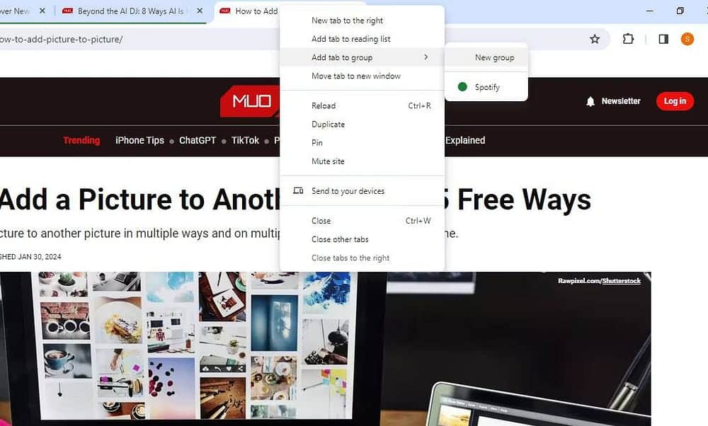 صورة لـ كيفية إنشاء مجموعات علامات تبويب دائمة في Google Chrome | 1xm2BbETWKxGtdMKs9Z0p6g-DzTechs