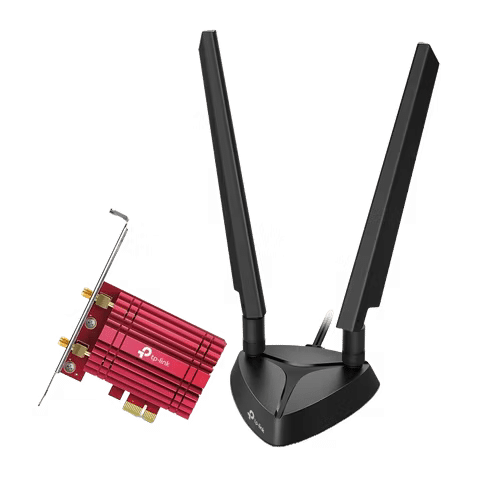 صورة لـ أفضل بطاقات Wi-Fi لتعزيز الإتصال اللاسلكي على الكمبيوتر الخاص بك | tp-link-archer-txe75e.avif_