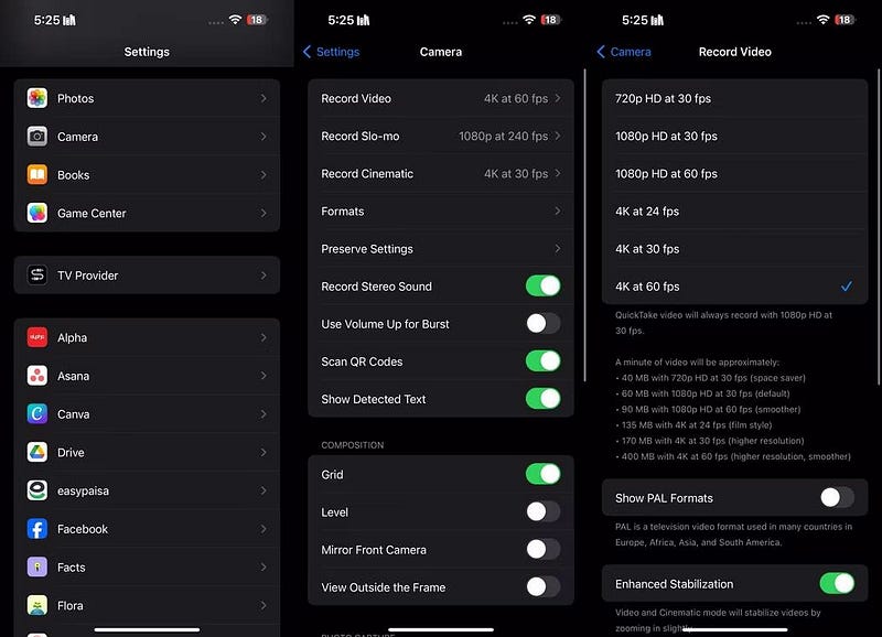 صورة لـ أفضل إعدادات كاميرا الـ iPhone لتسجيل مقاطع فيديو أفضل | 1P4eFkcNDARxLnrjVJCfs-Q-DzTechs