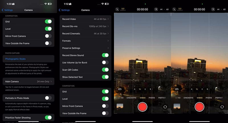 صورة لـ أفضل إعدادات كاميرا الـ iPhone لتسجيل مقاطع فيديو أفضل | 1_5RJ4CprvUPUf3d1bPaixQ-DzTechs