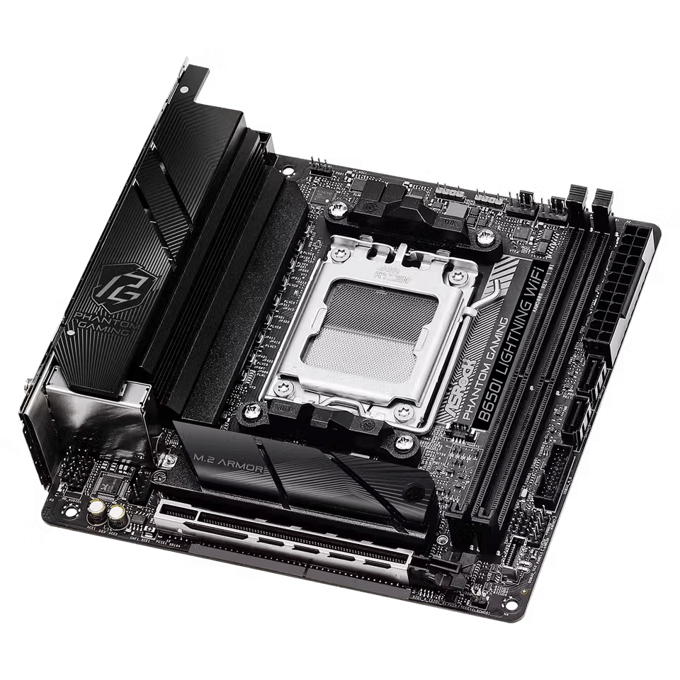 صورة لـ أفضل اللوحات الأم الإقتصادية التي تدعم PCIe 4.0 في هذا العام | asrock-b650i-lightning-wi-fi-1.avif_
