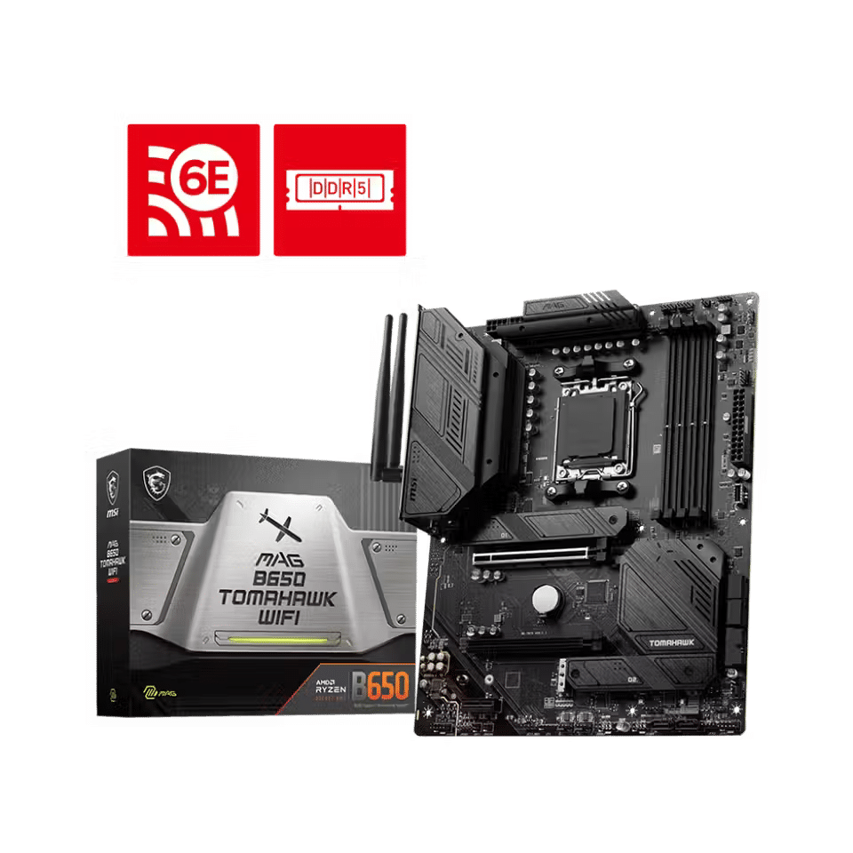 صورة لـ أفضل اللوحات الأم الإقتصادية التي تدعم PCIe 4.0 في هذا العام | msi-mag-b650-tomahawk-wi-fi.avif_