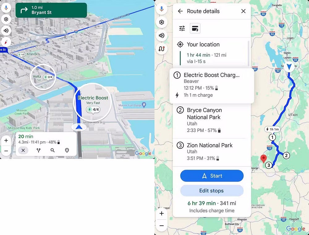 صورة لـ كيفية تحقيق أقصى استفادة من ميزات السيارات الكهربائية في خرائط Google | 10s8u0AW8Lc02drTbRxCX-Q-DzTechs