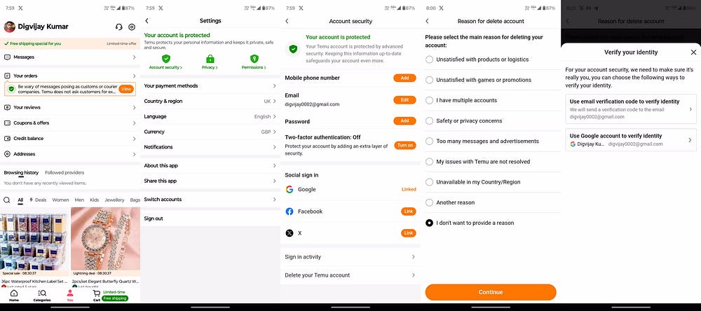 صورة لـ لماذا يجب عليك أن تُفكر في حذف حسابك على Temu | 1QssCNmW1k2izRfhR5aMHhg-DzTechs