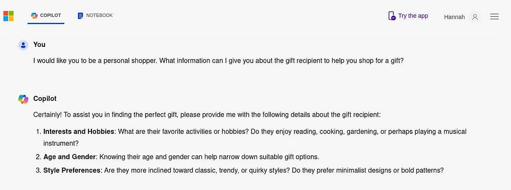 صورة لـ لقد استخدمت المُتسوِّق الشخّصي من Microsoft Copilot لشراء الهدايا: إليك كيف كان أداؤه | 1p5hJb2_VweFicGTgF0T1oQ-DzTechs