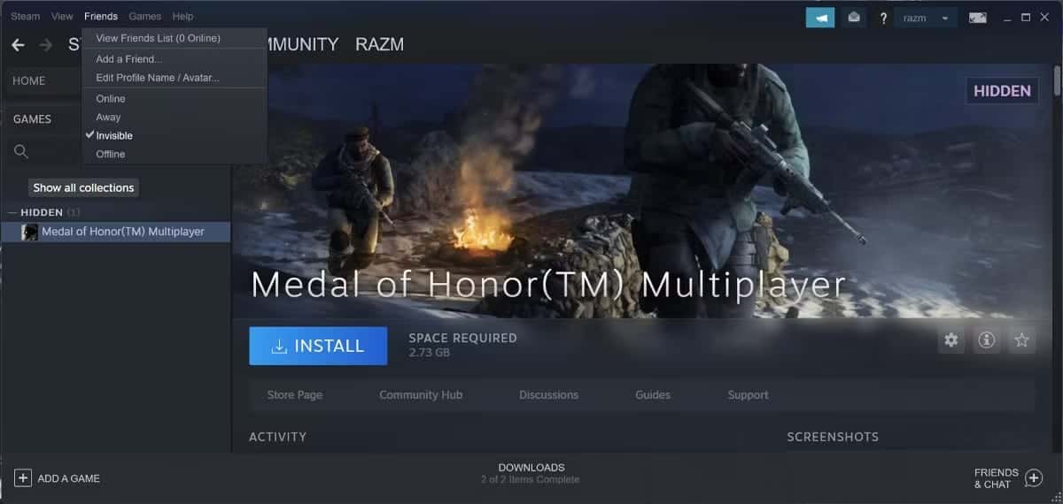 صورة لـ كيفية إخفاء نشاطك على Steam للحفاظ على معلوماتك | 1EwMEo4TNDL4JoEaV2JY-pw-DzTechs