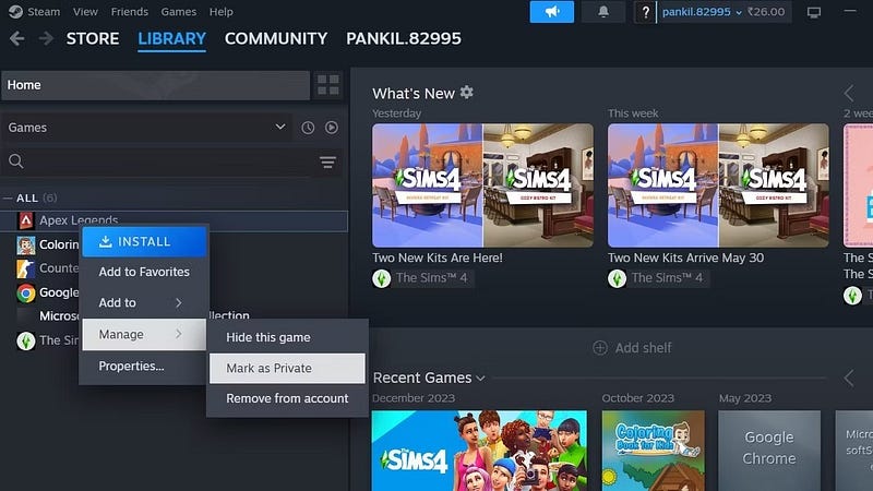 صورة لـ كيفية إخفاء نشاطك على Steam للحفاظ على معلوماتك | 1ToWP6rZRNCldsnx4sZSqMQ-DzTechs